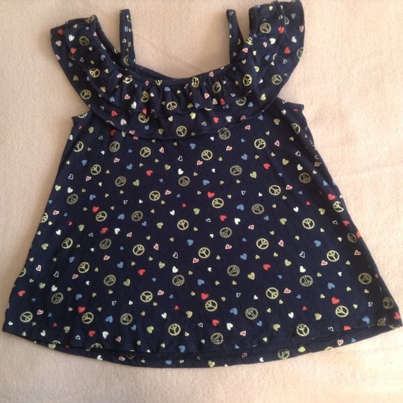 Justice Girls' Off-the-Shoulder Top, Sz. 10 - Picture 3 of 6